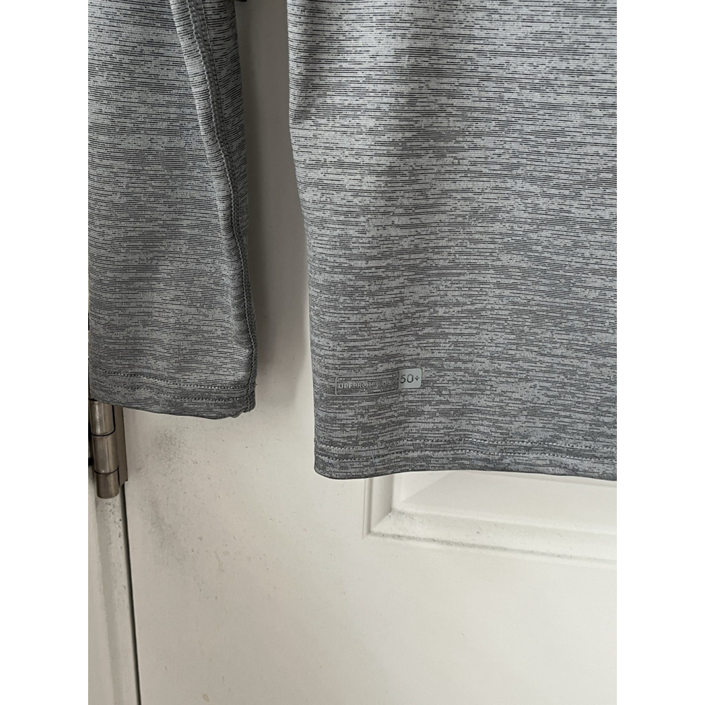Quiksilver Boys Swim Shirt Gray Long Sleeve Rash Guard M 12-14 - Picture 6 of 11